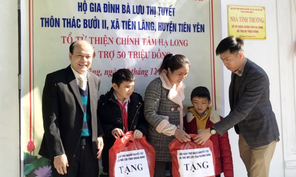 Khánh thành Nhà tình thương cho gia đình trẻ mồ côi, khuyết tật