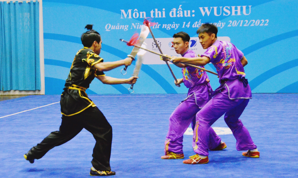 Đoàn Wushu Hà Nội dẫn đầu bảng tổng sắp huy chương