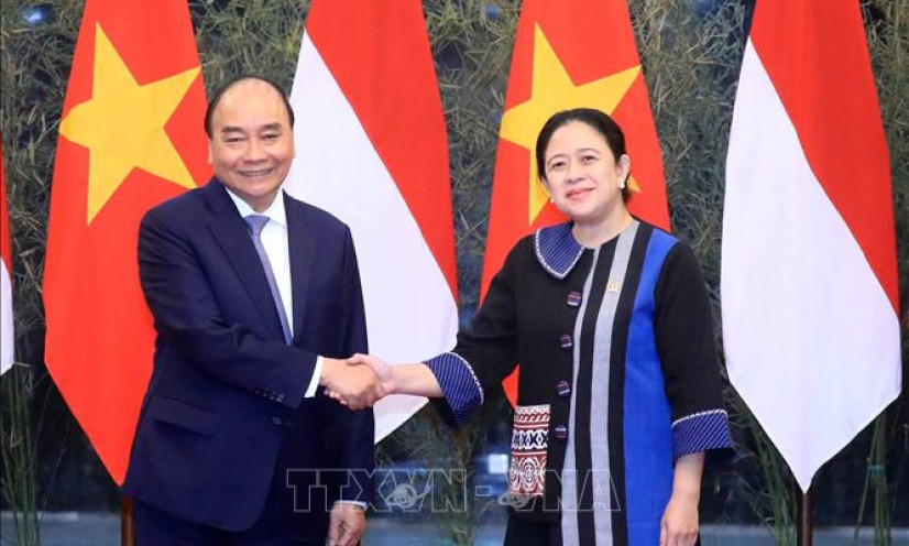 Chủ tịch nước Nguyễn Xuân Phúc hội kiến Chủ tịch Quốc hội Indonesia