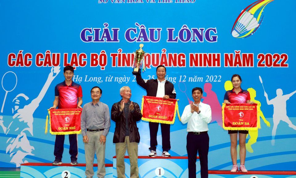 Đoạt 11 HCV, TP Hạ Long giành giải Nhất toàn đoàn Giải Cầu lông các CLB tỉnh