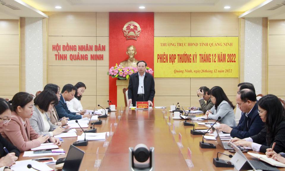 Thường trực HĐND tỉnh họp thường kỳ tháng 12
