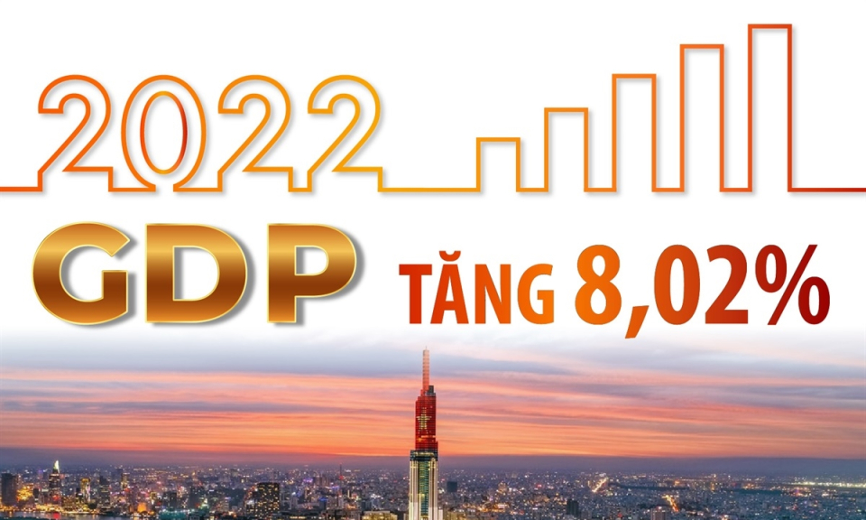 GDP năm 2022 tăng 8,02%