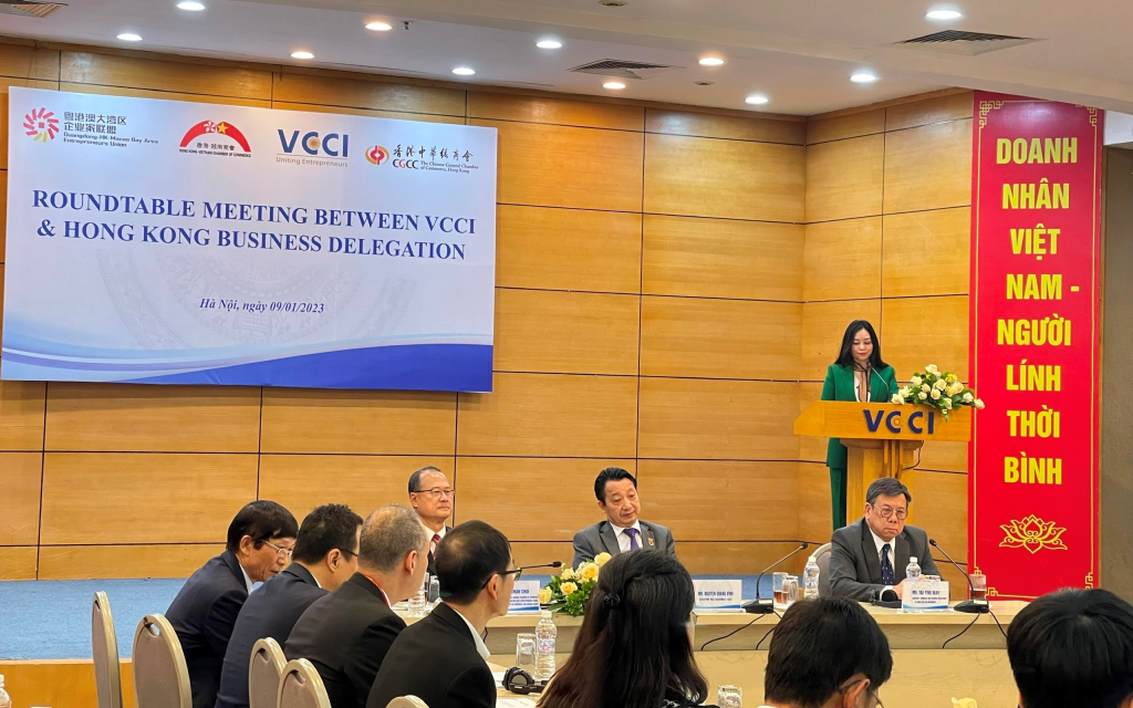 Đại diện Ban IPA giới thiệu cơ hội đầu tư tại Quảng Ninh cho các doanh nghiệp Hồng Kông.