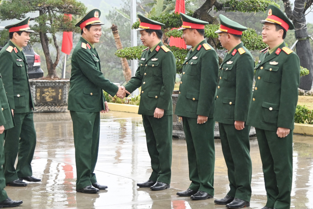 Bộ CHQS tỉnh, đón đoàn công tác của Bộ Quốc phòng.