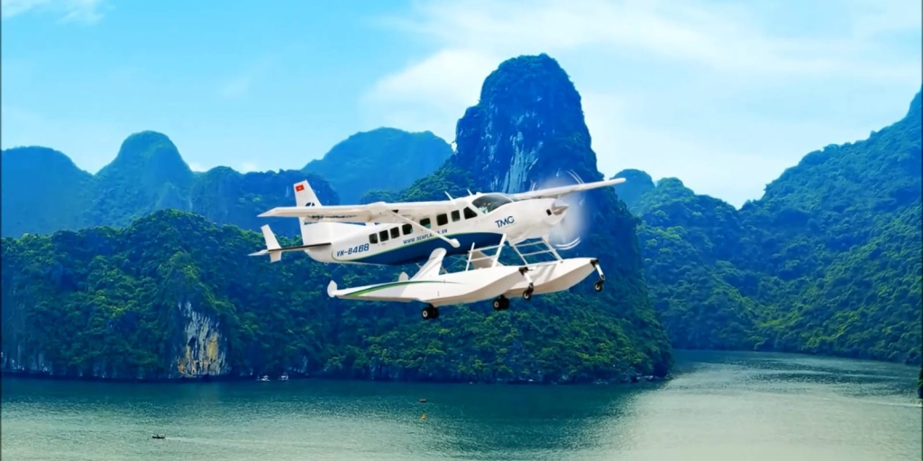 flying on a seaplane to admire the scenery from above leaves any nature-lovers with an overwhelming and distinct impression. 