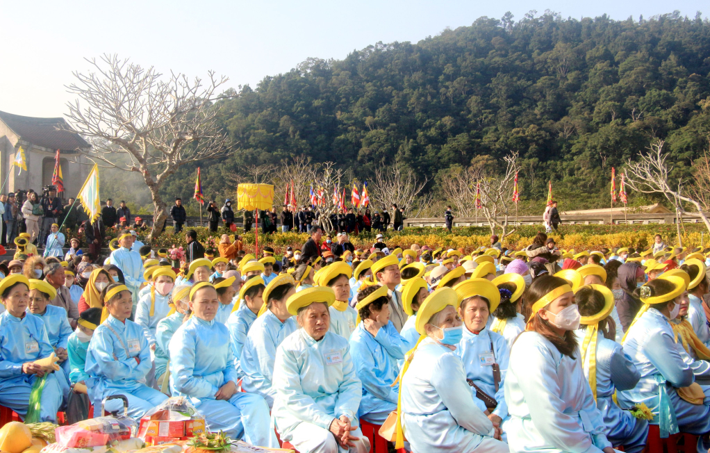 The ceremony attracts thousands of pilgrims and visitors.