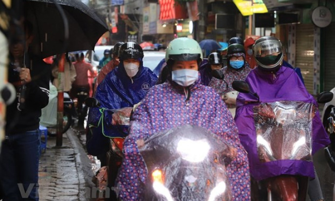 Các khu vực trên cả nước đều có mưa, Bắc Bộ có nơi rét đậm