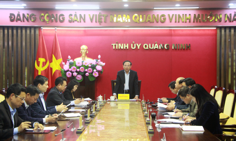 Giao ban Thường trực Tỉnh ủy