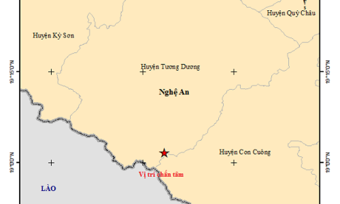 Nghệ An lại động đất 