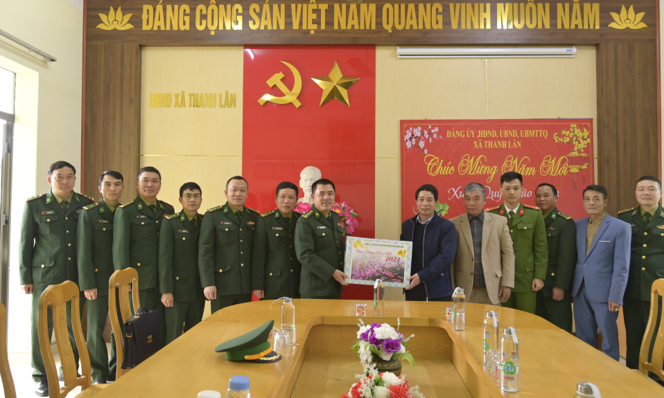 Lãnh đạo BĐBP tỉnh kiểm tra công tác quản lý, bảo vệ biên giới, vùng biển, đảo, chúc Tết Nguyên đán 2023