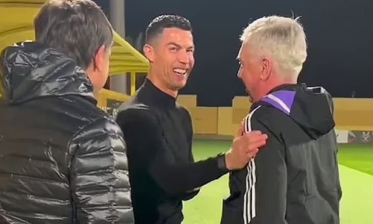 Ronaldo tái ngộ Ancelotti trên đất Ả Rập Xê Út