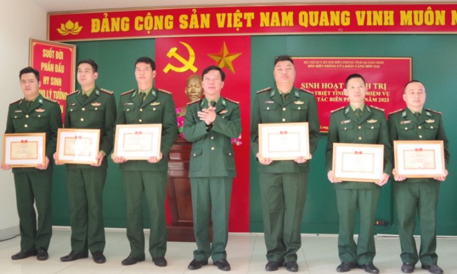 Đồn BPCKC Hòn Gai phát động phong trào thi đua quyết thắng năm 2023