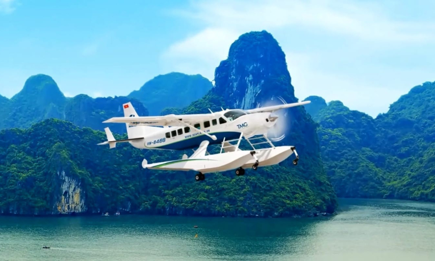 Seeing Ha Long Bay from a seaplane