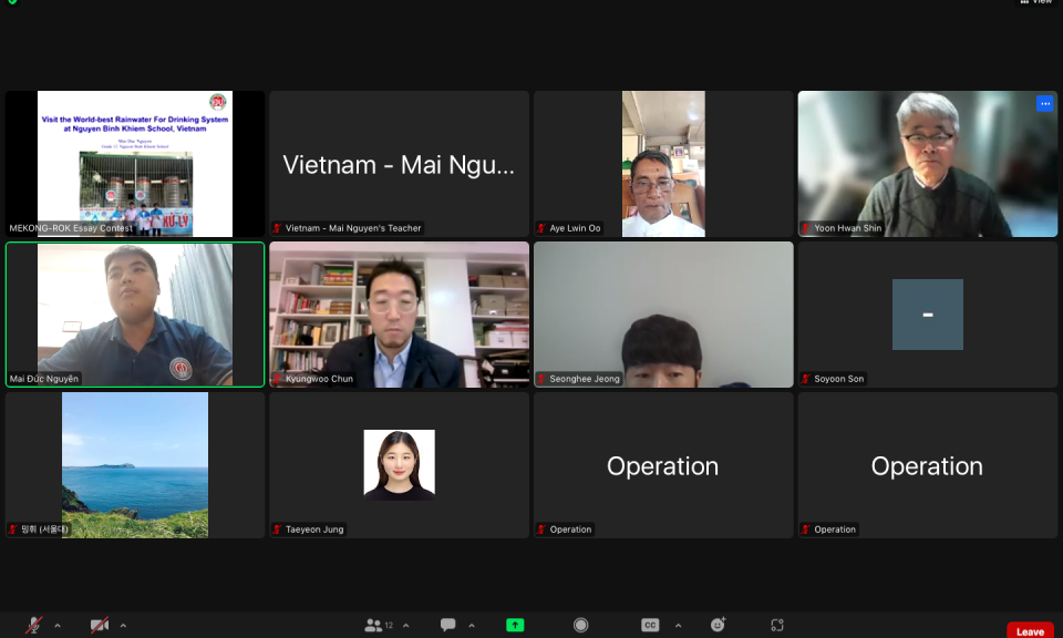 Học sinh Quảng Ninh đoạt giải Nhì Cuộc thi viết luận về hợp tác Mekong-Hàn Quốc chủ đề môi trường