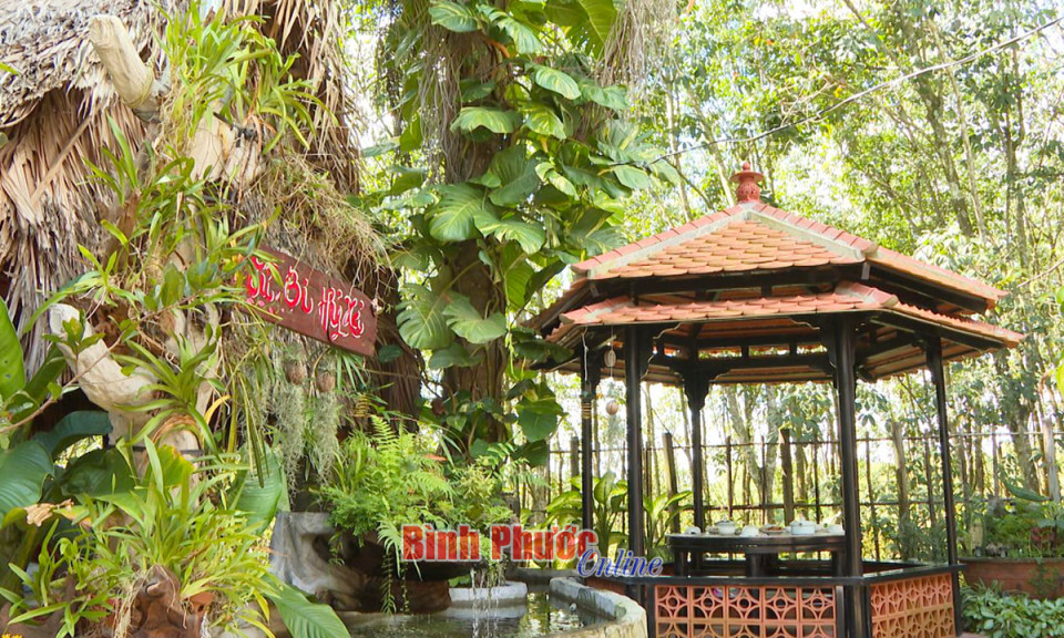Không gian xanh ở Vạn Quang tự (Bình Phước)