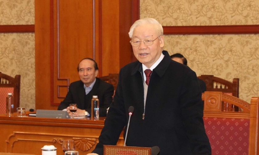 Party chief directs key tasks for new year