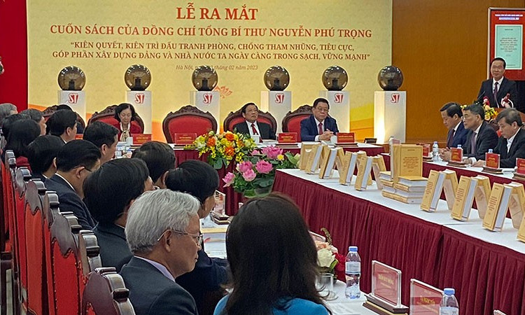 Ra mắt cuốn sách của Tổng Bí thư về phòng, chống tham nhũng, tiêu cực