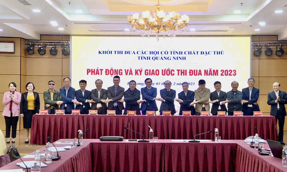Các Hội có tính chất đặc thù ký giao ước thi đua năm 2023
