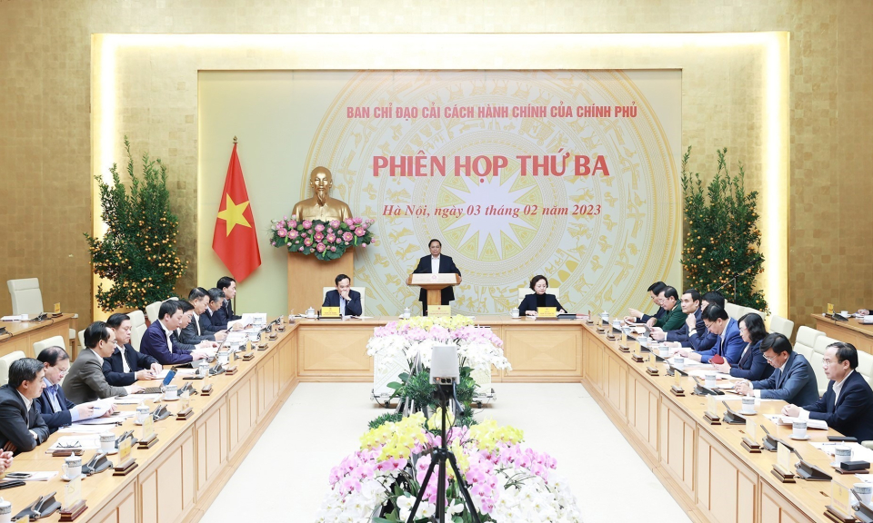Thủ tướng chủ trì phiên họp thứ 3 Ban Chỉ đạo Cải cách hành chính của Chính phủ