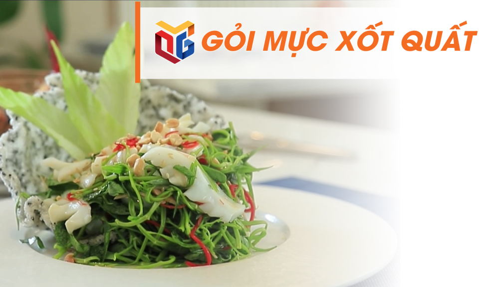 Gỏi mực xốt quất