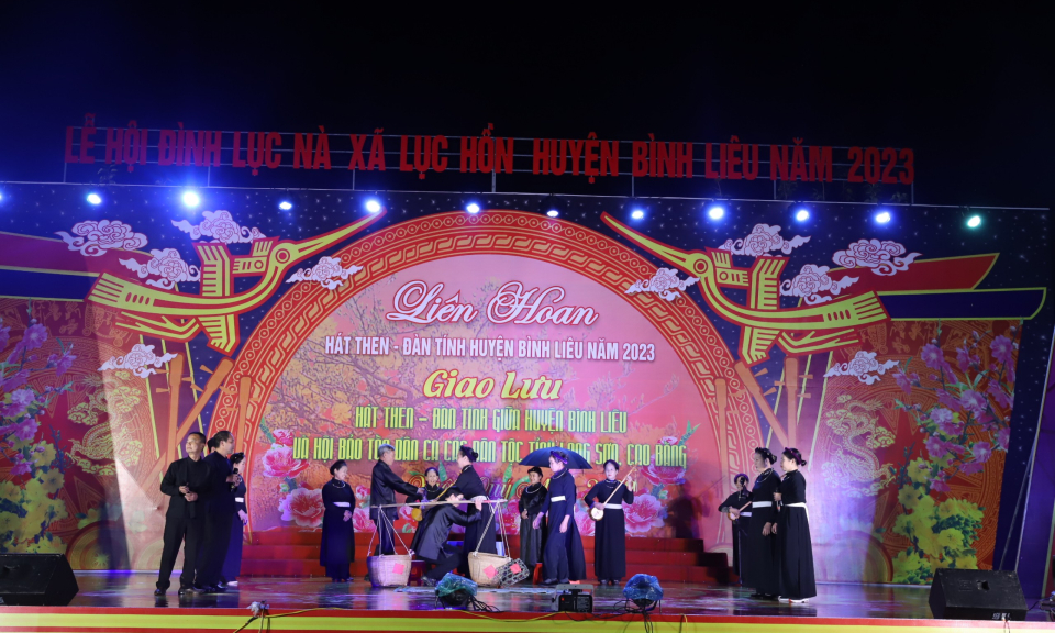Giao lưu hát Then - đàn Tính giữa huyện Bình Liêu và các địa phương của Lạng Sơn, Cao Bằng