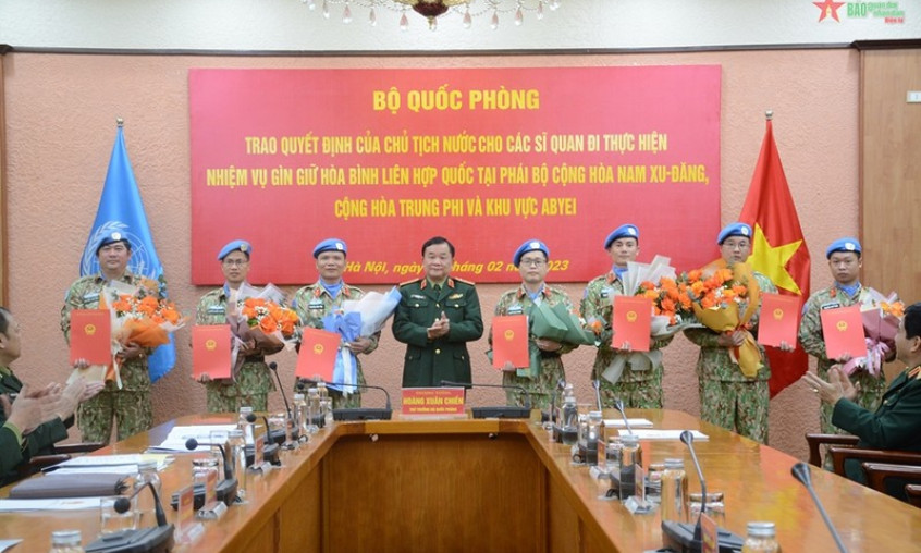 Additional Vietnamese peacekeepers sent to UN missions