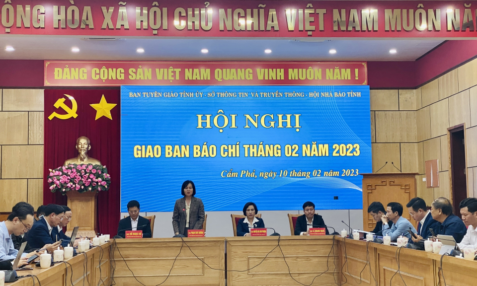 Hội nghị giao ban báo chí tháng 2/2023