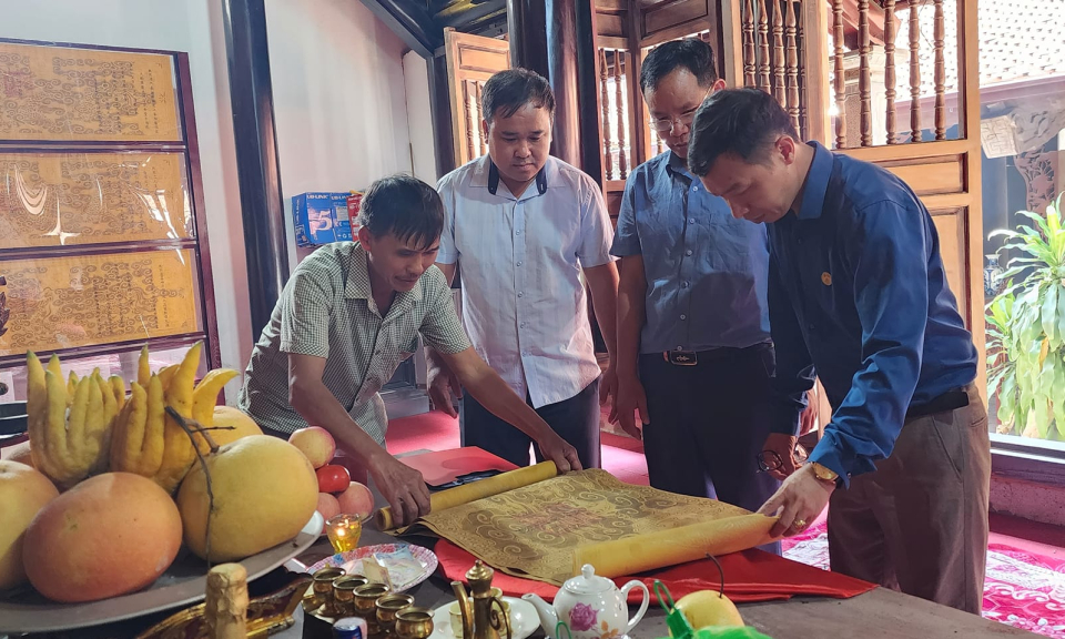 Những đạo sắc phong ở di tích Bạch Đằng