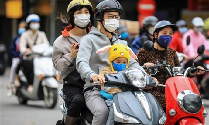 Bắc Bộ trời chuyển rét, trời nhiều mây, có mưa rải rác
