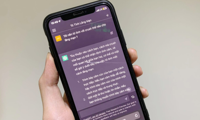 Dùng ChatGPT để tỏ tình