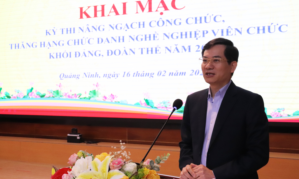 Khai mạc kỳ thi nâng ngạch công chức khối Đảng, đoàn thể năm 2022
