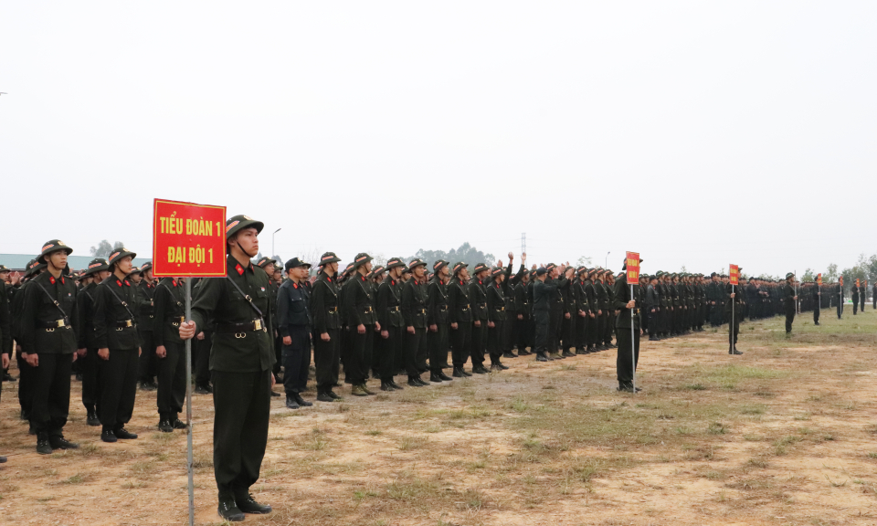 Khai giảng huấn luyện công dân thực hiện nghĩa vụ CAND năm 2023