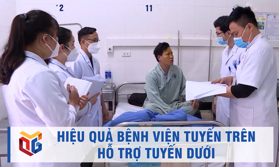 Hiệu quả bệnh viện tuyến trên hỗ trợ tuyến dưới