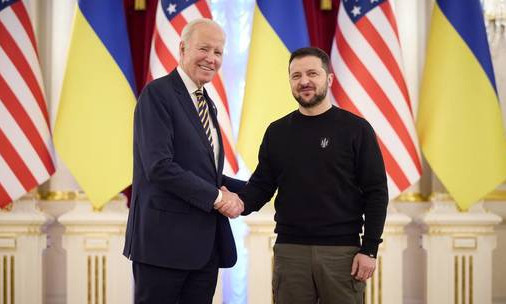 Tổng thống Mỹ lần đầu tiên đến Ukraine kể từ khi xung động Nga - Ukraine bùng phát
