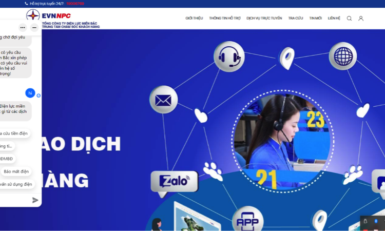 Hệ thống Chatbot áp dụng trí tuệ nhân tạo AI: Gắn kết khách hàng với ngành điện 