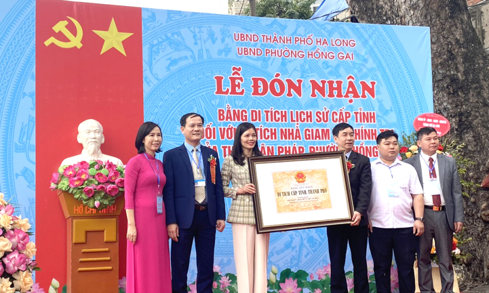 Di tích lịch sử Nhà giam tù chính trị của thực dân Pháp ở phường Hồng Gai được xếhạng cấp tỉnh