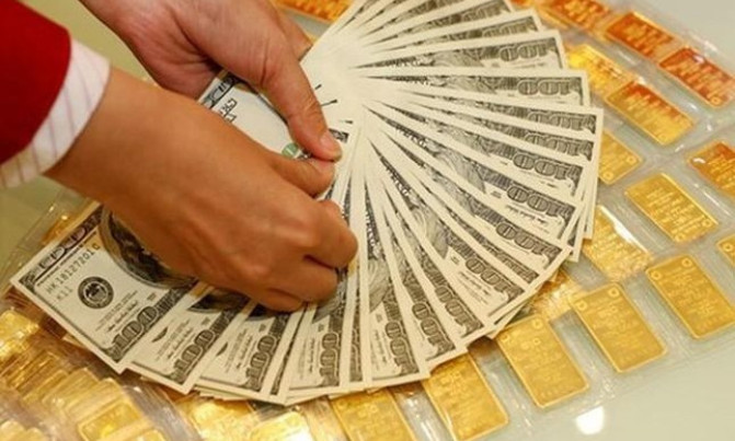 USD tăng mạnh khiến vàng tiếp tục giảm sâu