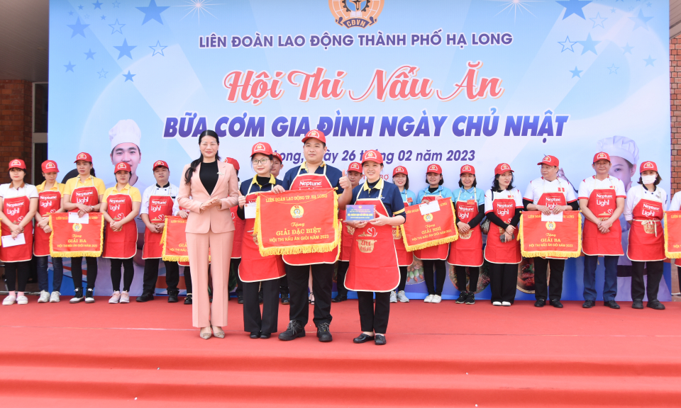 Hội thi nấu ăn giỏi CNVCLĐ TP Hạ Long năm 2023