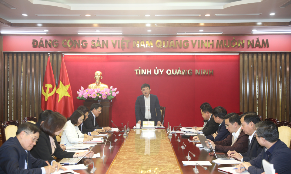 Họp bàn tổ chức cuộc thi tìm hiểu “Quảng Ninh 60 năm xây dựng và phát triển”