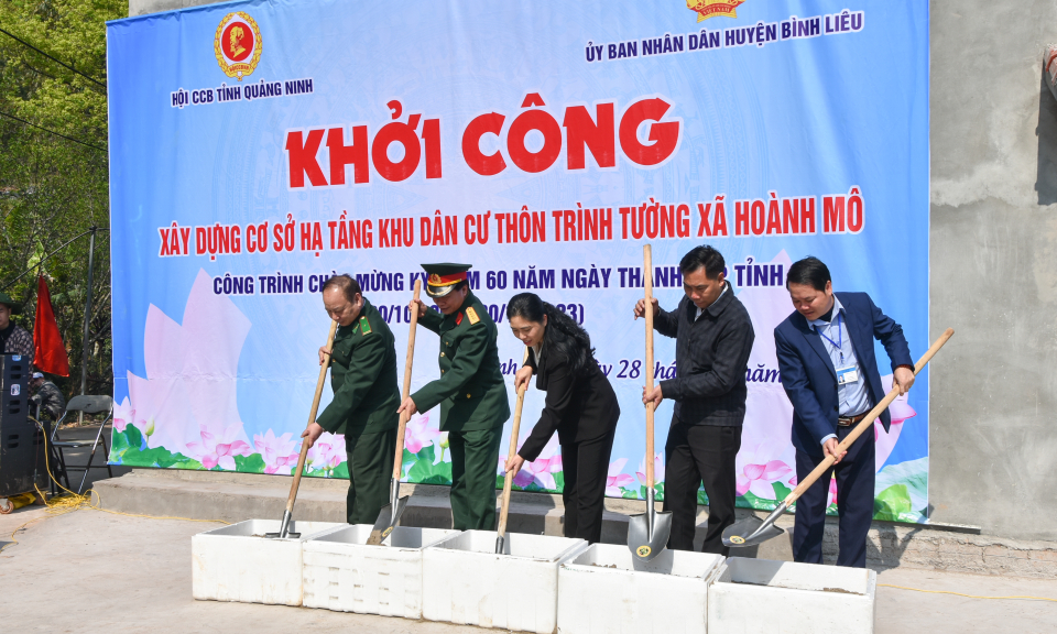 Hội CCB tỉnh khởi công công trình chào mừng 60 năm Ngày thành lập tỉnh
