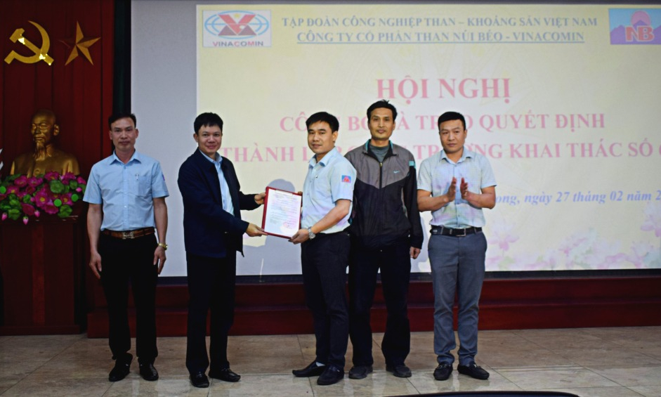 Công ty CP Than Núi Béo thành lập Công trường Khai thác 6