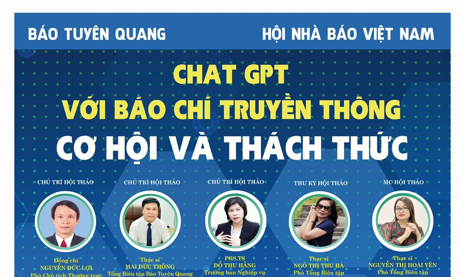 Hội thảo “Chat GPT với báo chí truyền thông - cơ hội và thách thức” 