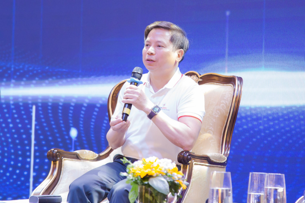 Ông Nguyễn Tuấn Anh – Chủ tịch HĐQT Công ty phát biểu tại buổi tọa đàm