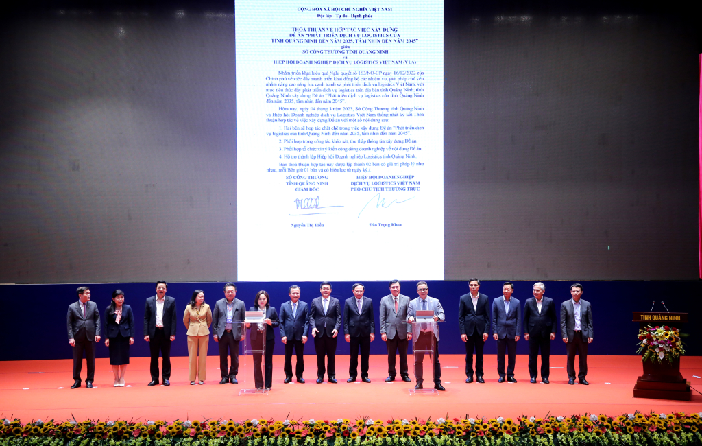 Sở Công Thương ký với Hiệp hội doanh nghiệp dịch vụ logistics Việt Nam.