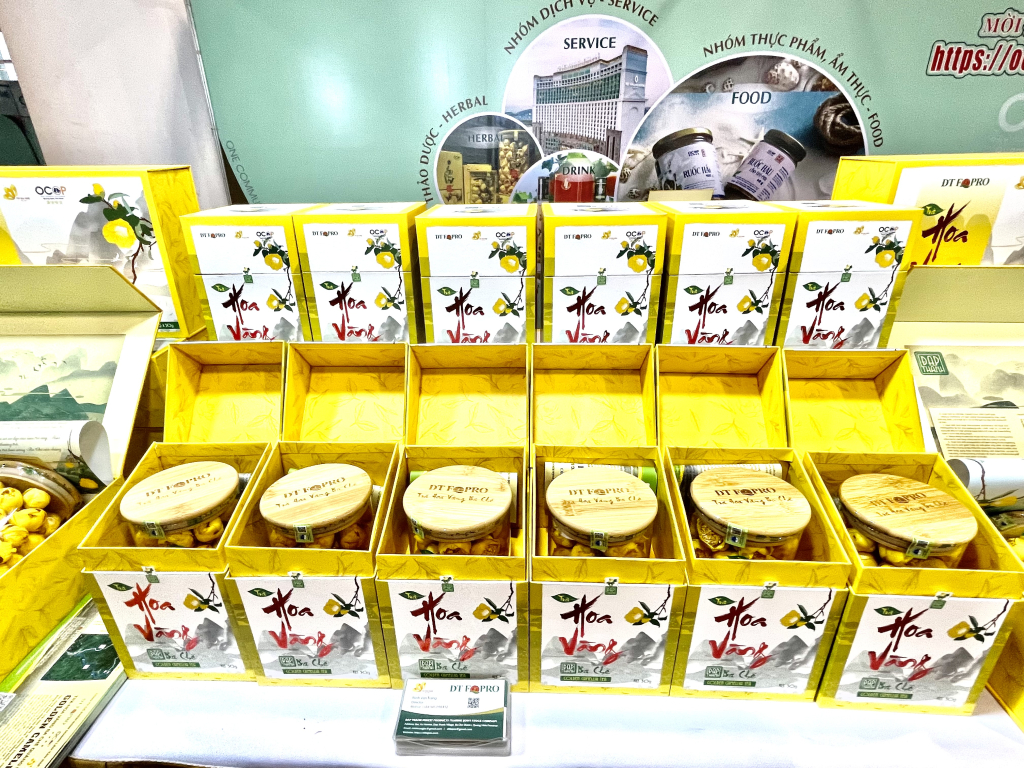Công ty CP kinh doanh lâm sản Đạp Thanh ứng dụng công nghệ đổi mới chất lượng, bao bì sản phẩm trà hoa vàng Ba Chẽ.