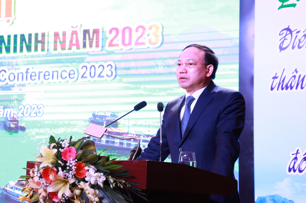 Đồng chí Nguyễn Xuân Ký, Bí thư Tỉnh ủy, Chủ tịch HĐND tỉnh Quảng Ninh phát biểu khai mạc hội nghị.