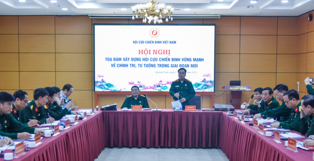 Hội CCB tỉnh tham gia tọa đàm “Xây dựng Hội CCB Việt Nam vững mạnh về chính trị, tư tưởng trong giai đoạn mới”, tổ chức tại TP Hạ Liong, tháng 3/2023.
