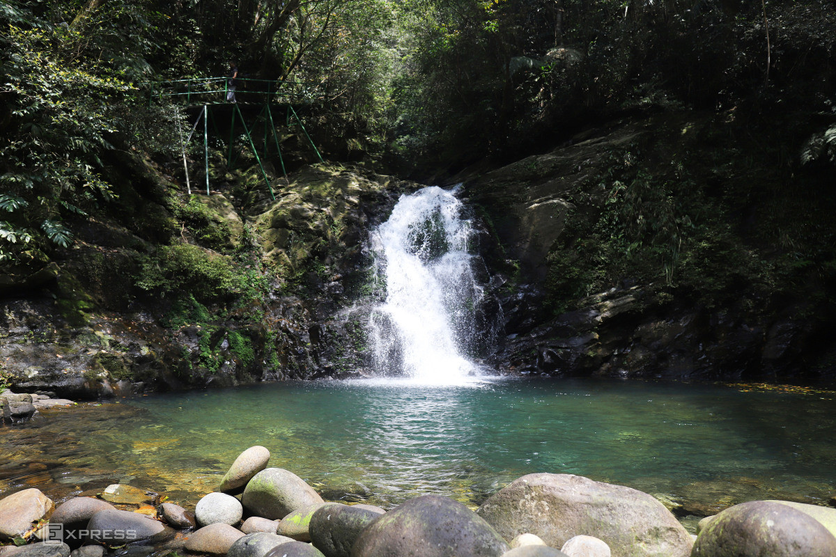 Exploring magnificent waterfalls in Bach Ma National Park