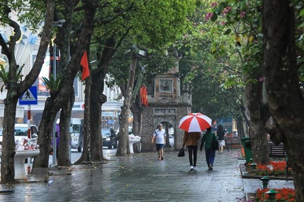 Hau het cac khu vuc co mua, thu do Ha Noi nhiet do thap nhat 17 do hinh anh 1