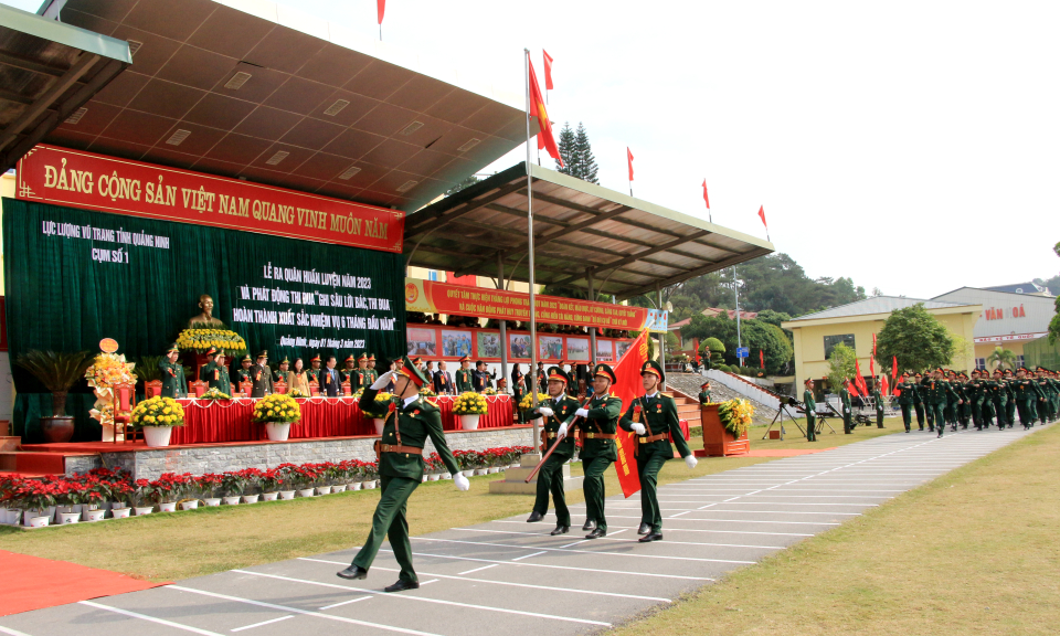 Lực lượng vũ trang tỉnh ra quân huấn luyện năm 2023